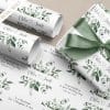 Personalised Sage Wedding Gift Wrapping Paper