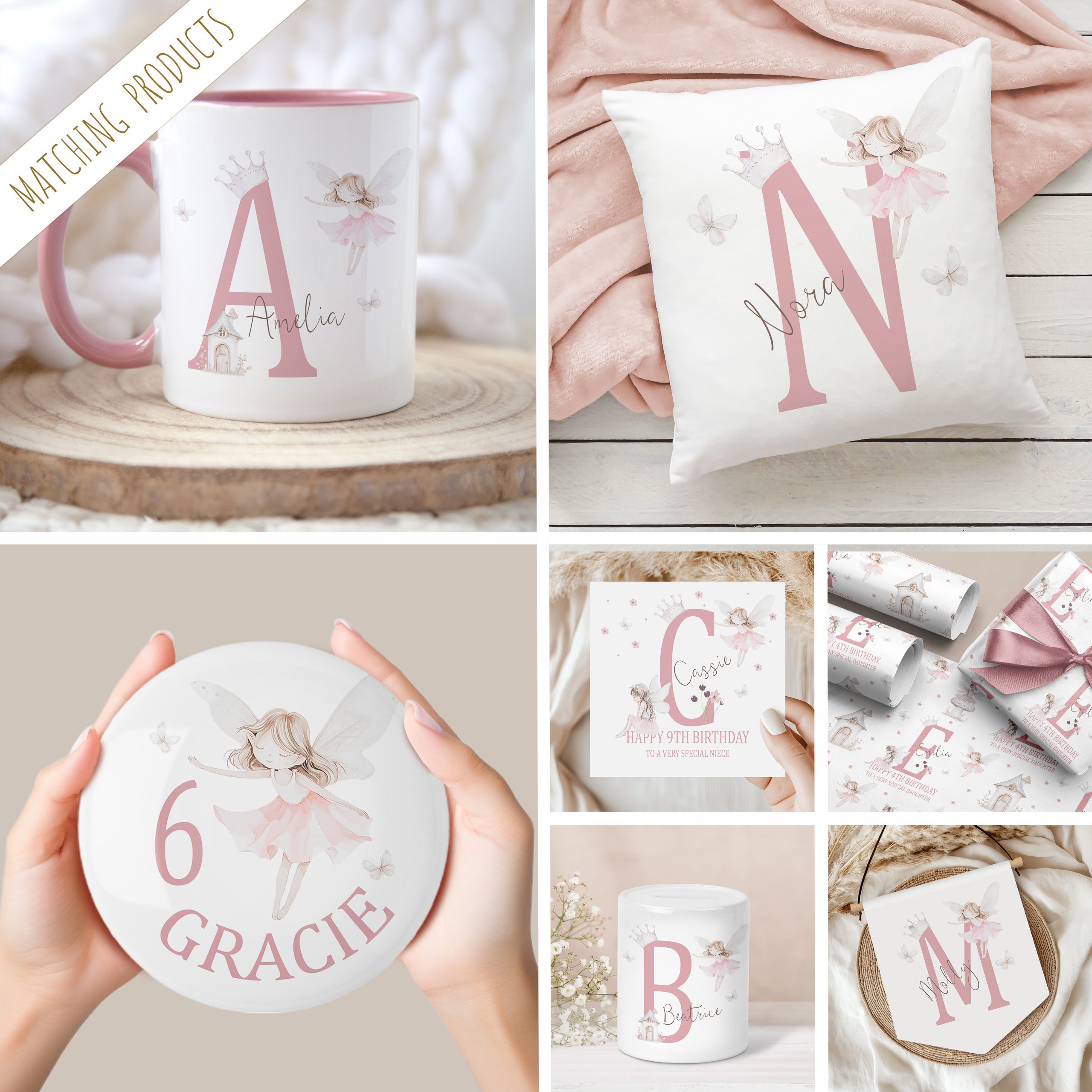 Matching Personalised Fairy Gifts