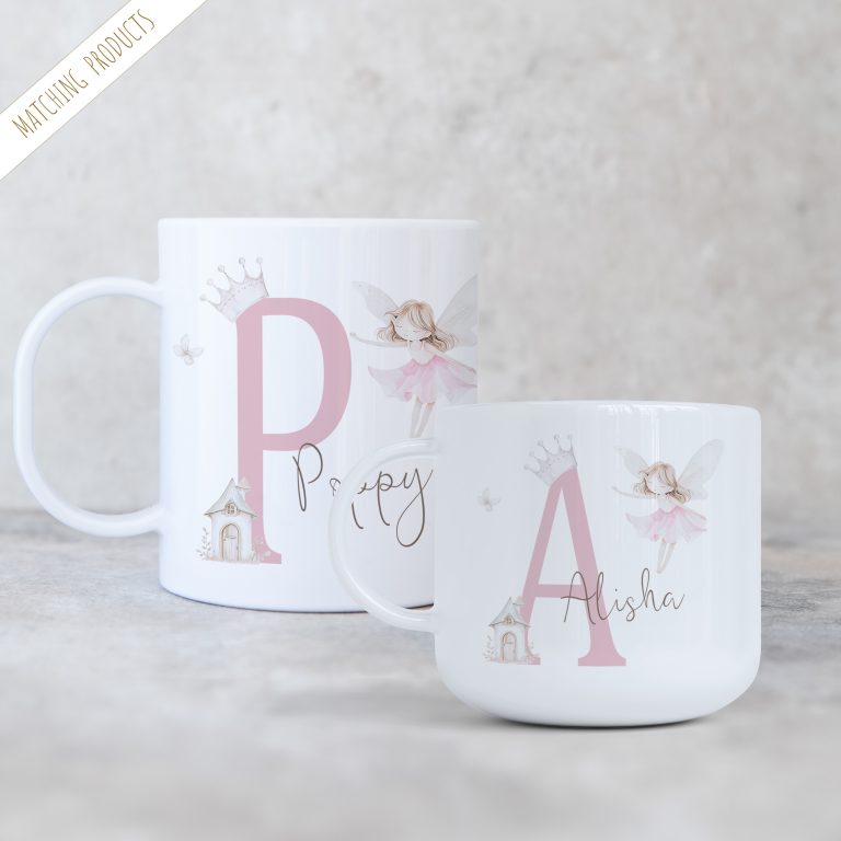 Kids Personalised 11oz & 6oz Unbreakable Mugs – Fairy