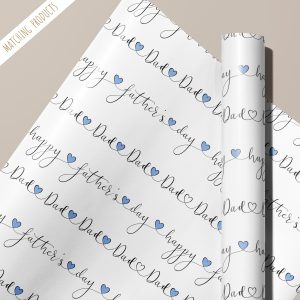 Personalised Father's Day Gift Wrapping Paper