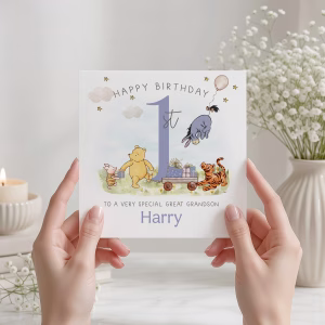 Winnie The Pooh Birthday Card