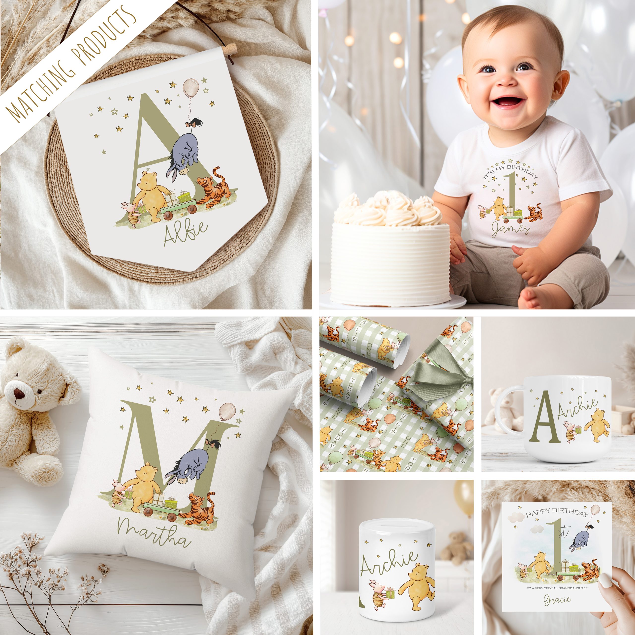 Winnie The Pooh Perasonalised Gifts