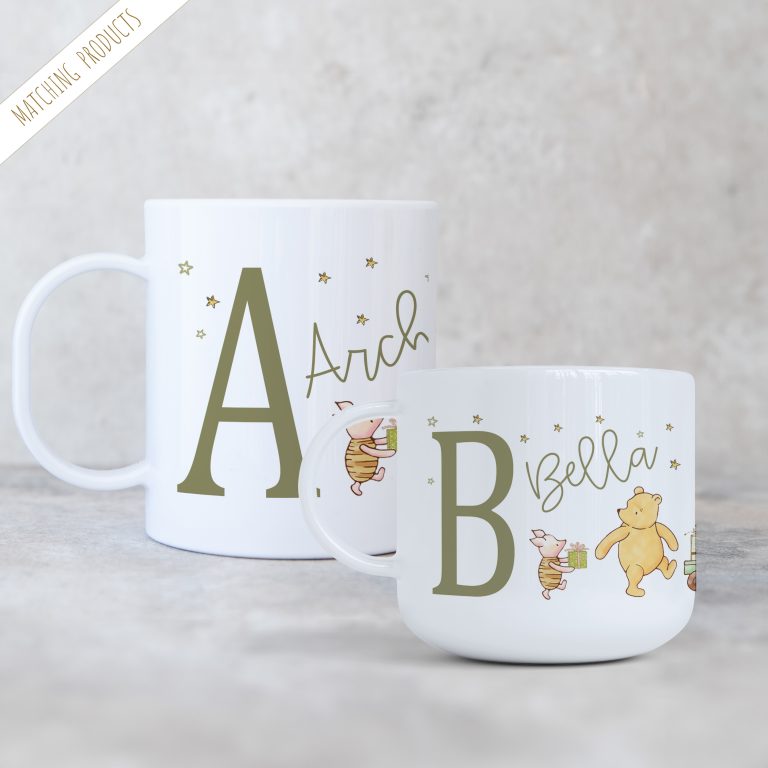 Kids Personalised 11oz & 6oz Unbreakable Mugs – Winnie The Pooh