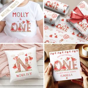 Personalised 1st Birthday Strawberry Card