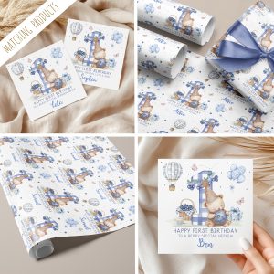 1st Birthday Blueberry Card