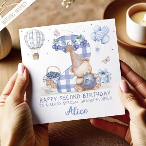 Blueberry 2nd Birthday Card