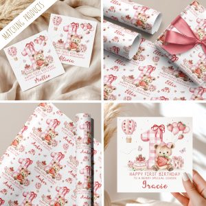 Girls 1st Birthday Card
