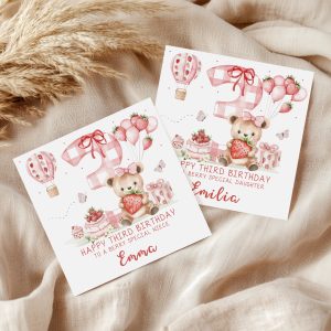 Girls 3rd Birthday Card