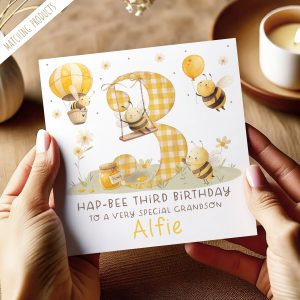 Personalised Bumble Bee Birthday Card