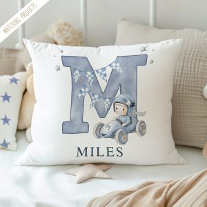 Kids Nursery Racing Car Cushion