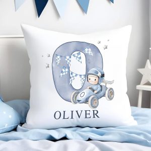 Kids Nursery Racing Car Cushion