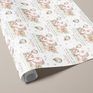 Personalised Unicorn Fairy Birthday Gift Wrapping Paper