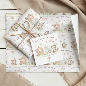 Personalised 1st Birthday Gift Wrapping Paper