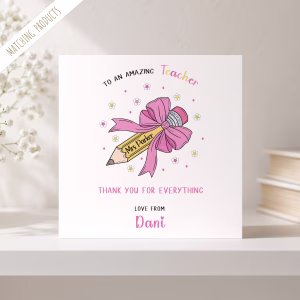 Thank You Teacher Card
