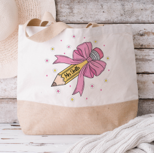 Personalised Teacher Jute Bag