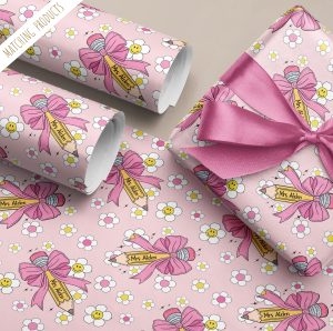 Personalised Thank You Teacher Wrapping Paper