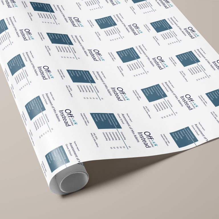 Personalised Teacher Ofsted Inspired Gift Wrapping Paper