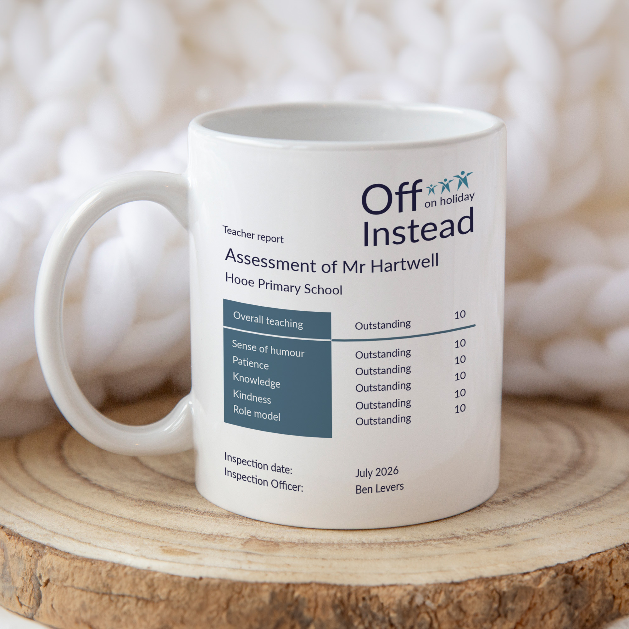 Personalised Ofted Inspired Teachers Ceramic Mug