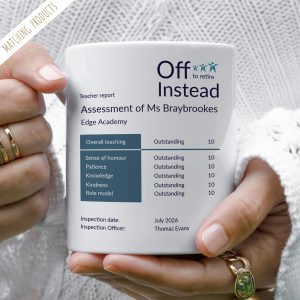 Personalised Ofsted Retirement Mug