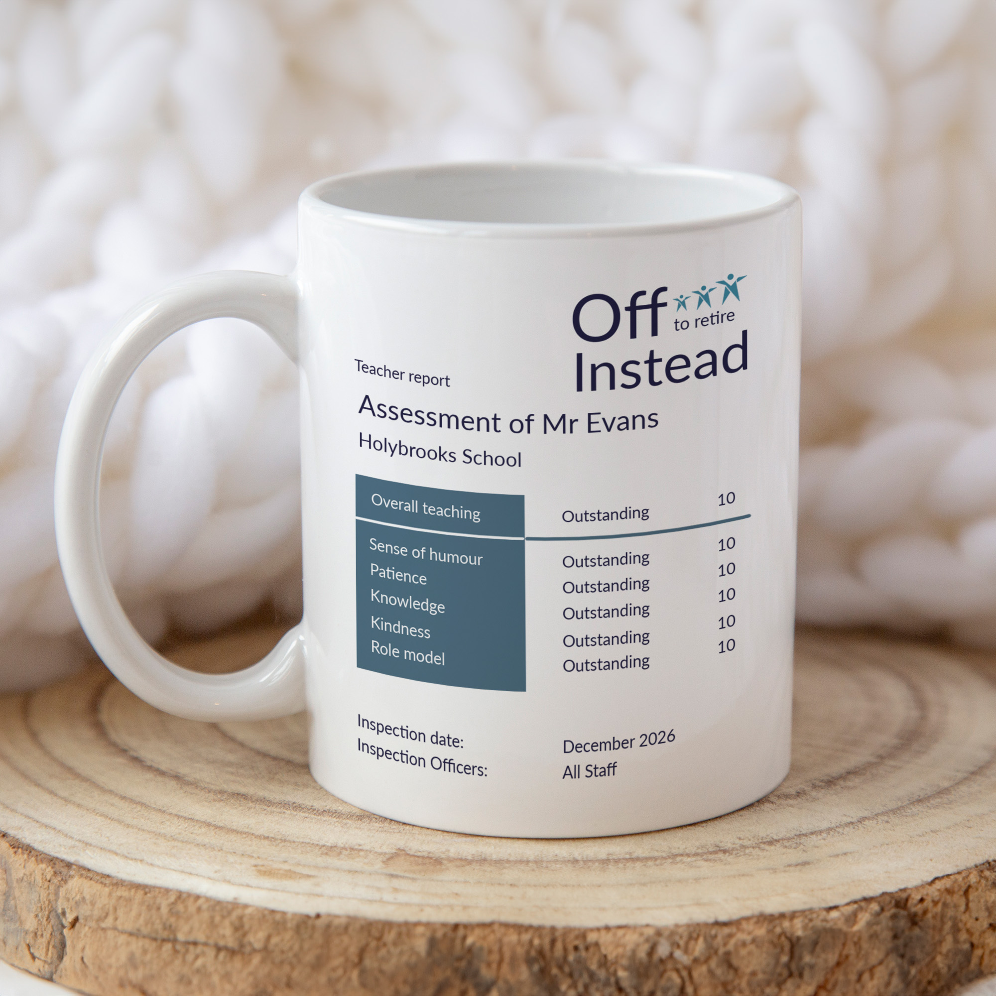 Personalised Ofsted Retirement Mug