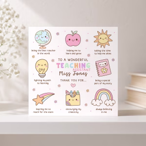 Thank You Teacher Card