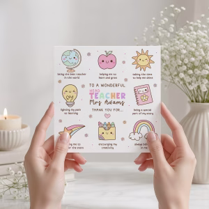 Thank You Teacher Card