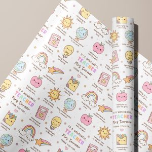 Teacher Gift Wrapping Paper