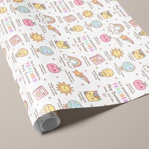 Teacher Gift Wrapping Paper