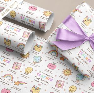 Teacher Gift Wrapping Paper