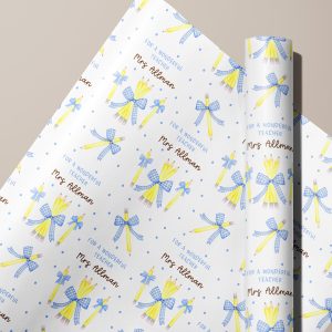 Thank You Teacher Gift Wrapping Paper