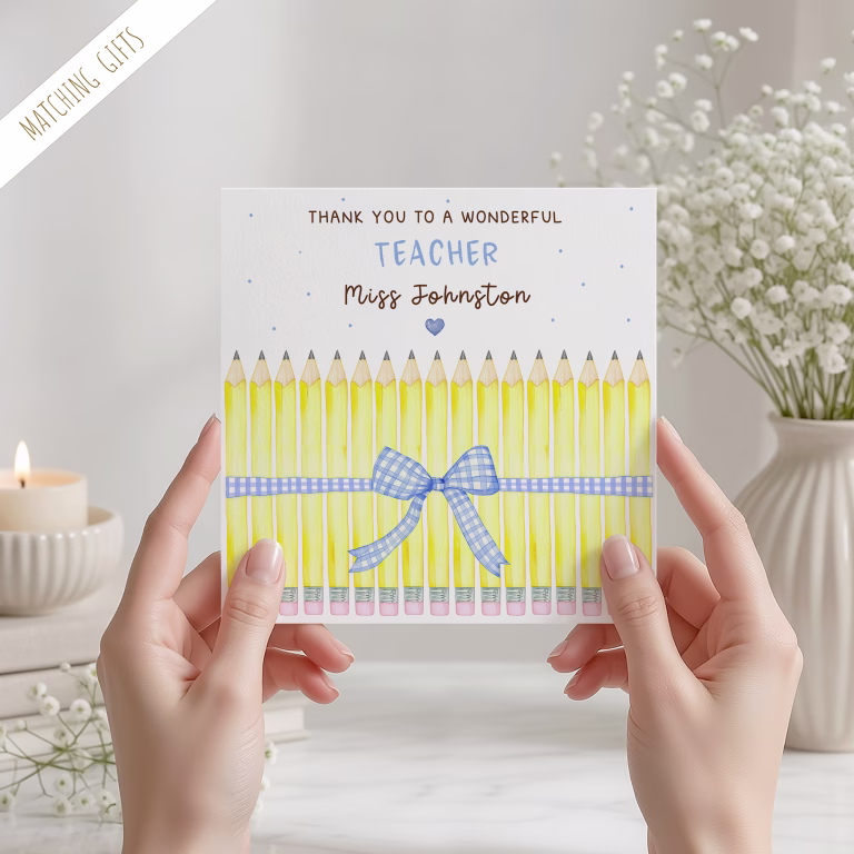 Personalised Thank You Teacher Cards