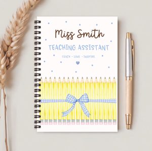 Thank You Teacher Yellow Pencils Notebook