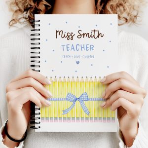 Thank You Teacher Yellow Pencils Notebook