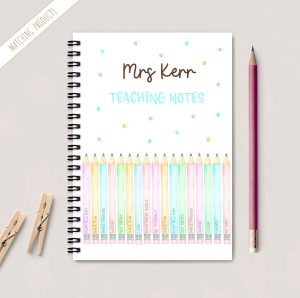 Thank You Teacher Coloured Pencils Note Pad