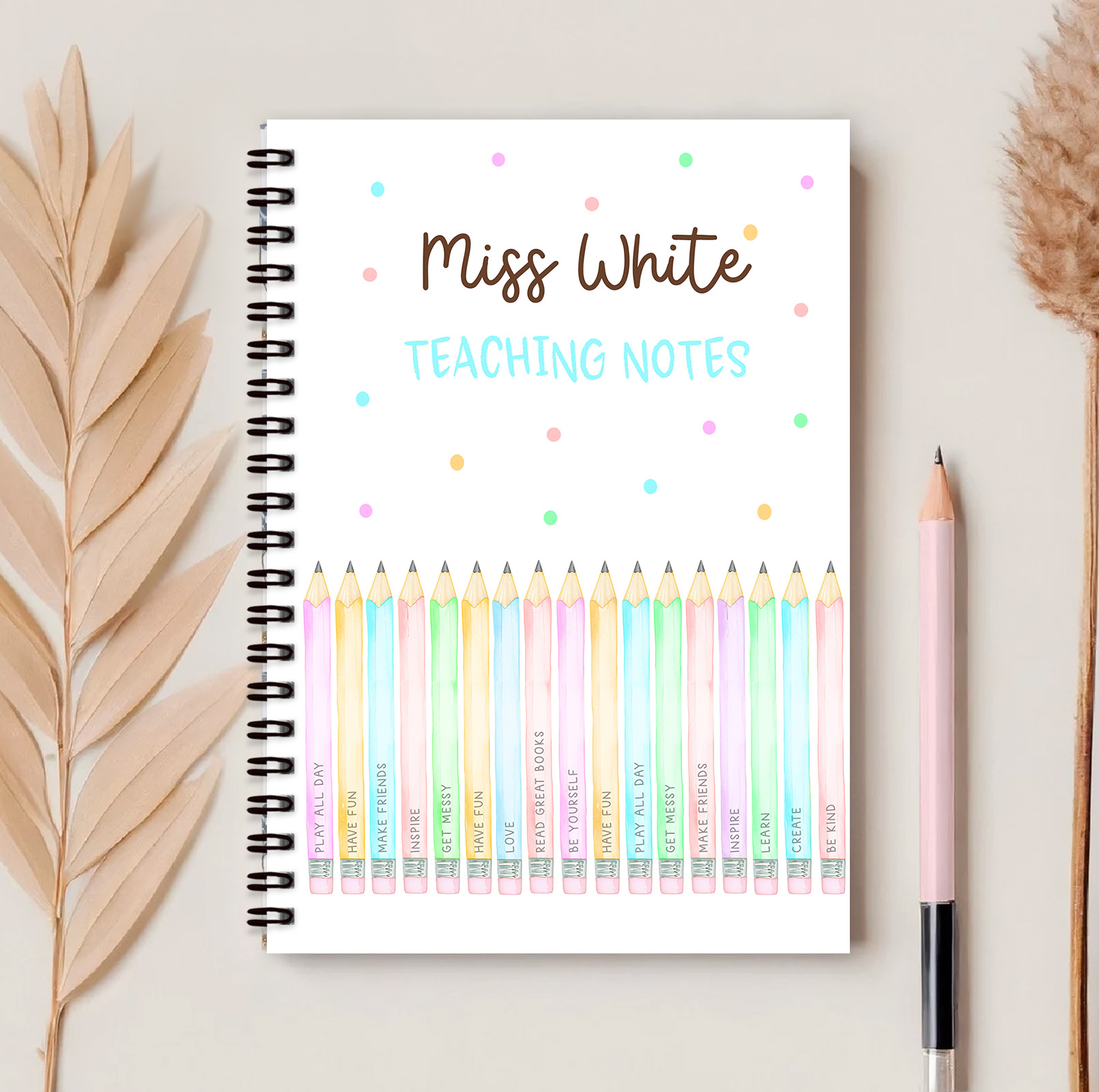 Thank You Teacher Coloured Pencils Note Pad