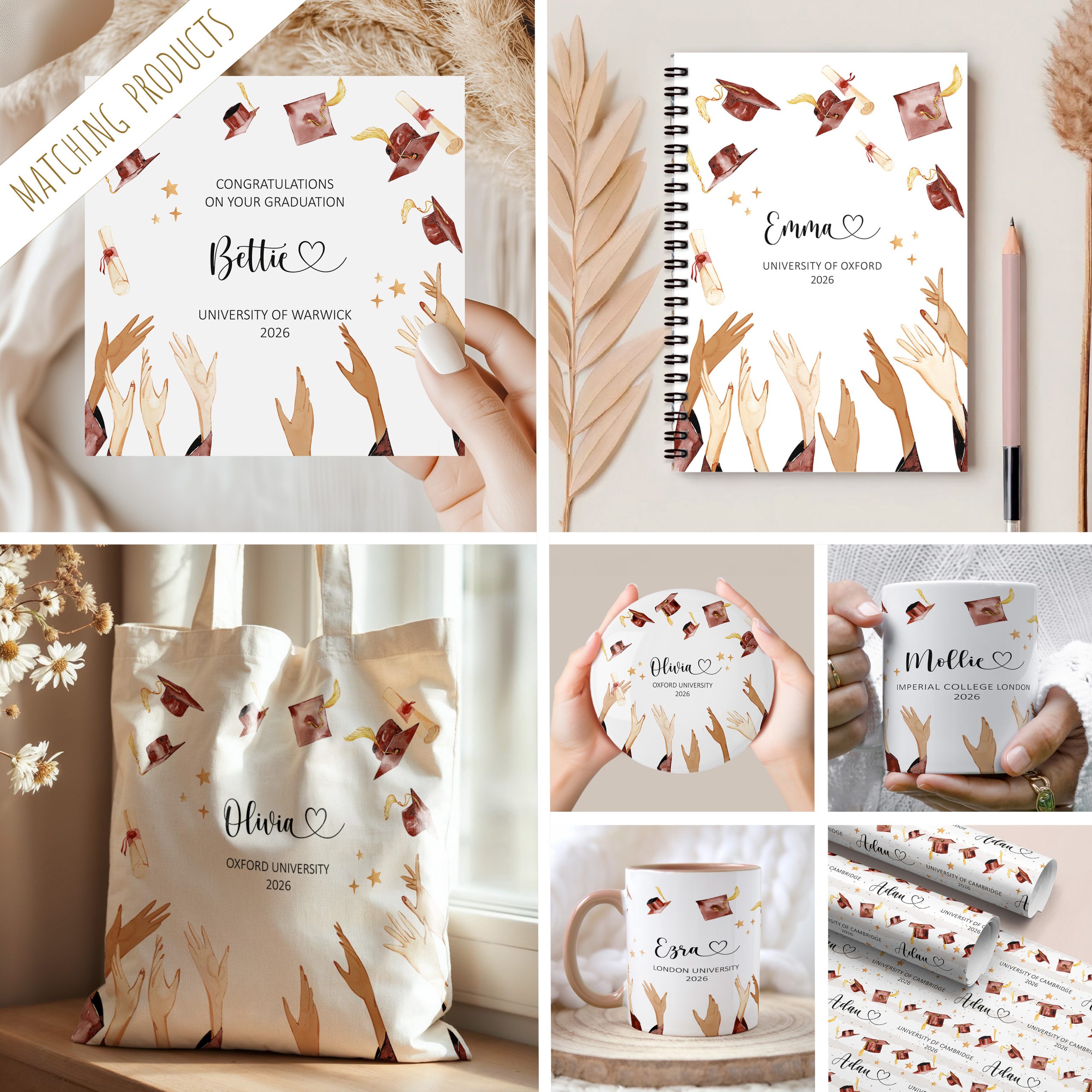 Personalised Graduation Gift Wrapping Paper