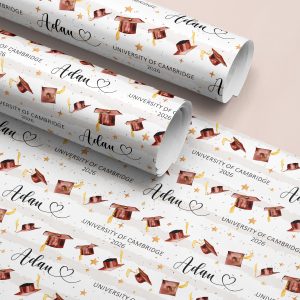 Personalised Graduation Gift Wrapping Paper
