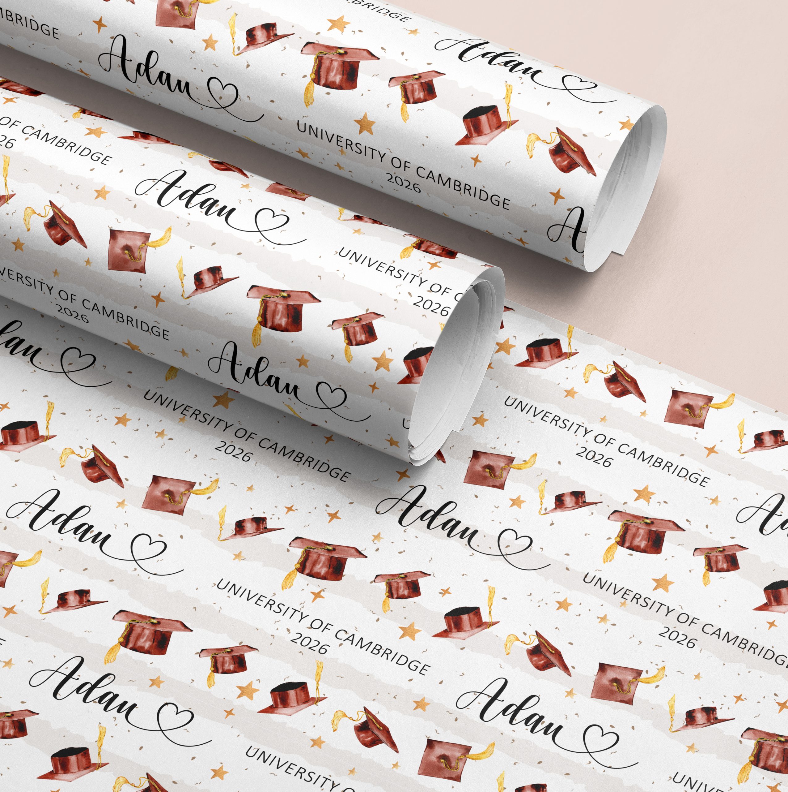 Personalised Graduation Gift Wrapping Paper