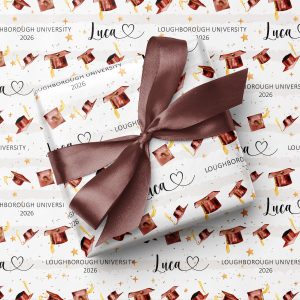 Personalised Graduation Gift Wrapping Paper