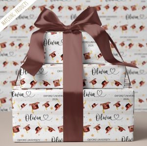 Personalised Graduation Gift Wrapping Paper