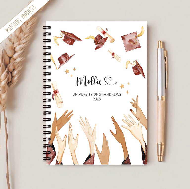 Personalised Graduation Notebook