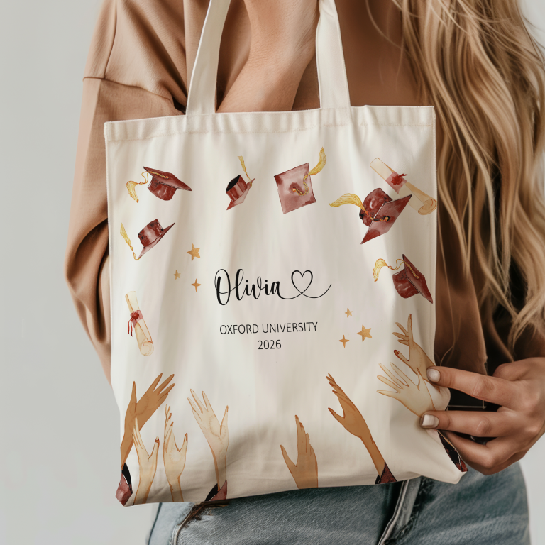 Personalised Graduation Tote Bag