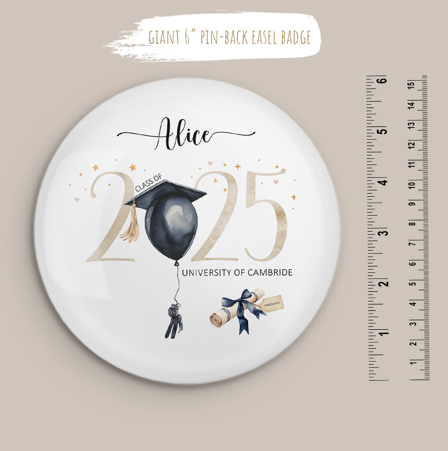 Personalised Graduation Badge