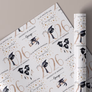 Personalised Graduation Gift Wrapping Paper