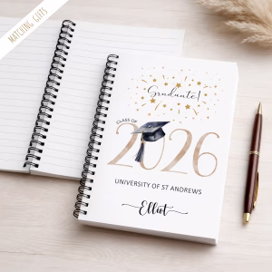 Personalised Graduation Notebook