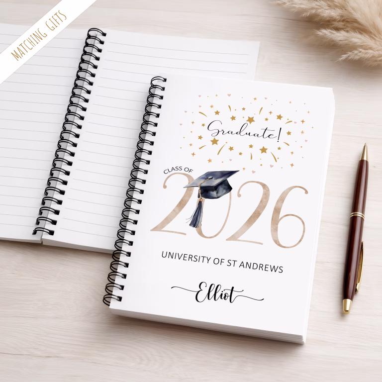 Personalised Graduation Notebook