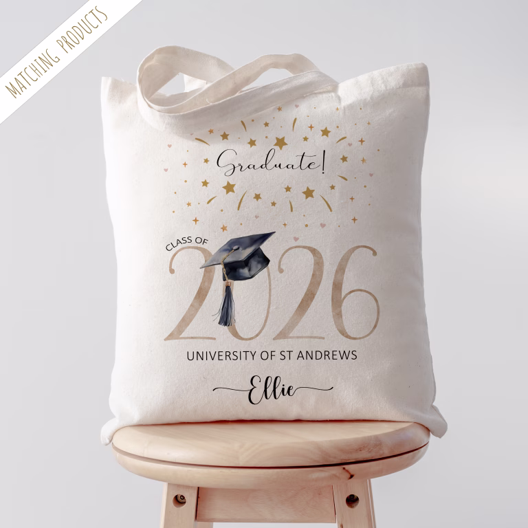 Personalised Graduation Tote Bag