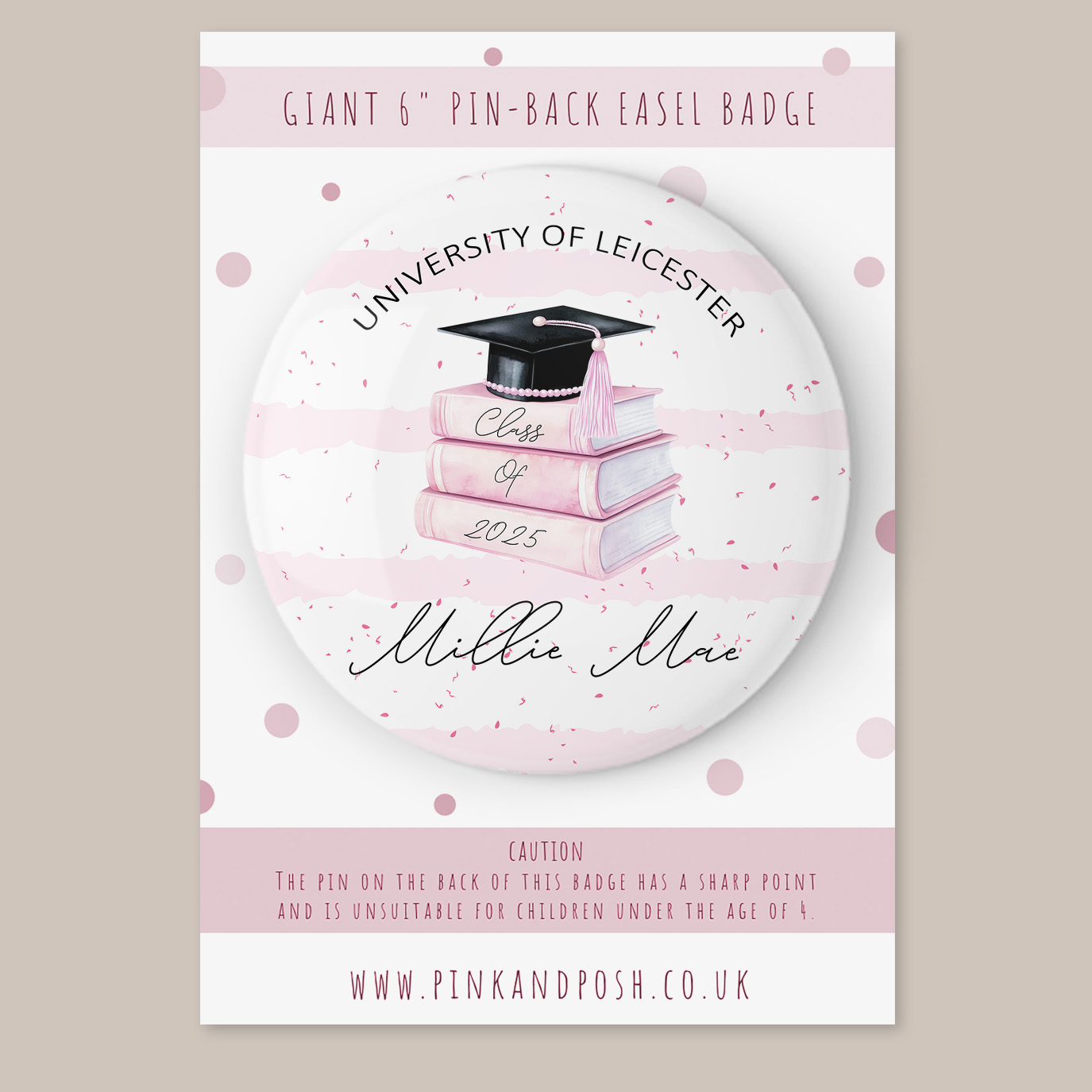 Personalised Graduation Badge