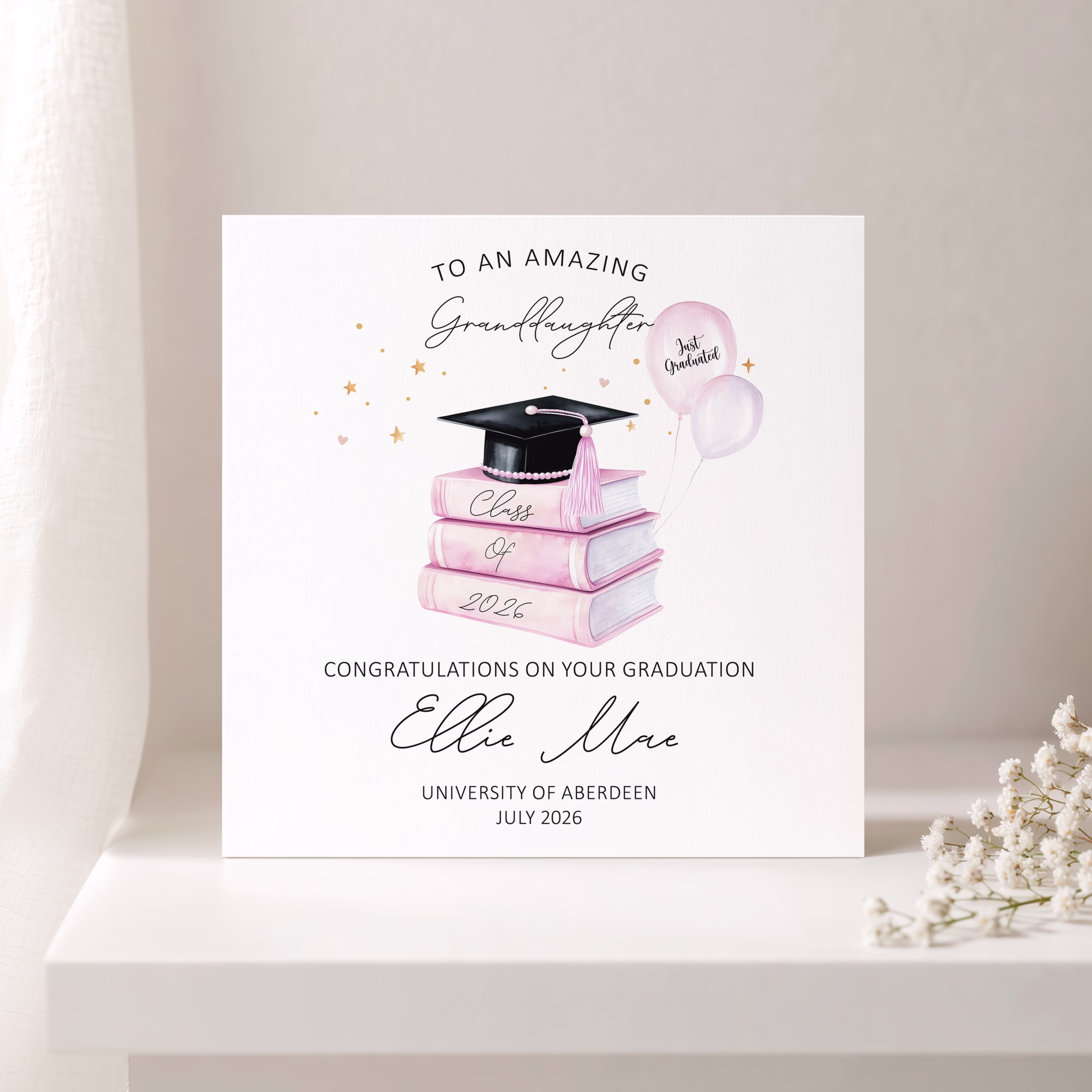 Personalised Graduation Card