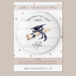 Personalised Graduation Badge